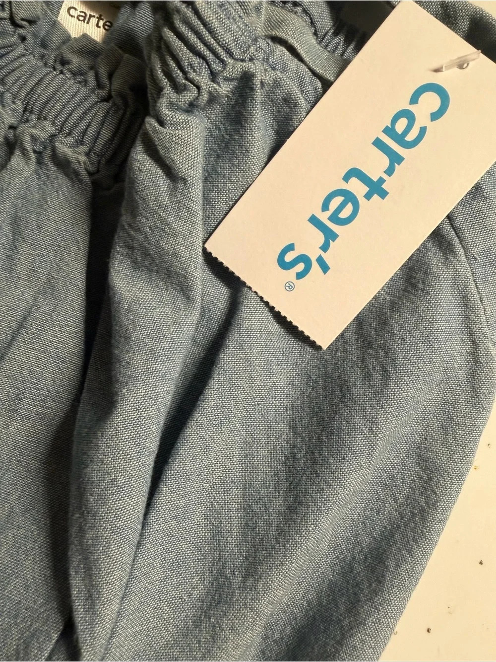 Toddler Girls’ Carter's Light Blue Denim Tank-Top Size: 18M